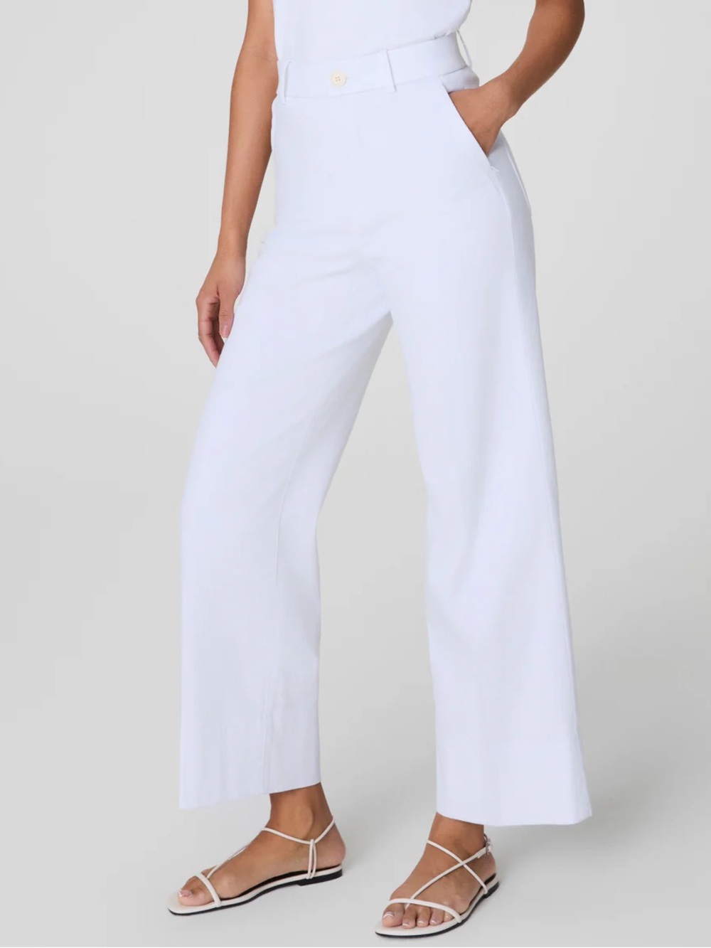 SPANX cropped wide leg pant 1X supersmooth stretch twill NWT timeless old money